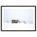 Barn in the winter snowscape thumbnail