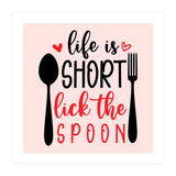 Life Is Short Lick The Spoon  (Print Only) thumbnail