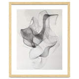 Abstract Black And White Swirling Lines Art thumbnail