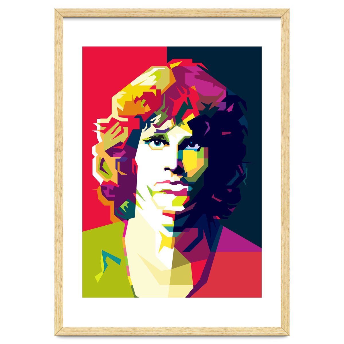 Jim Morrison Legendary Rock Pop Art WPAP