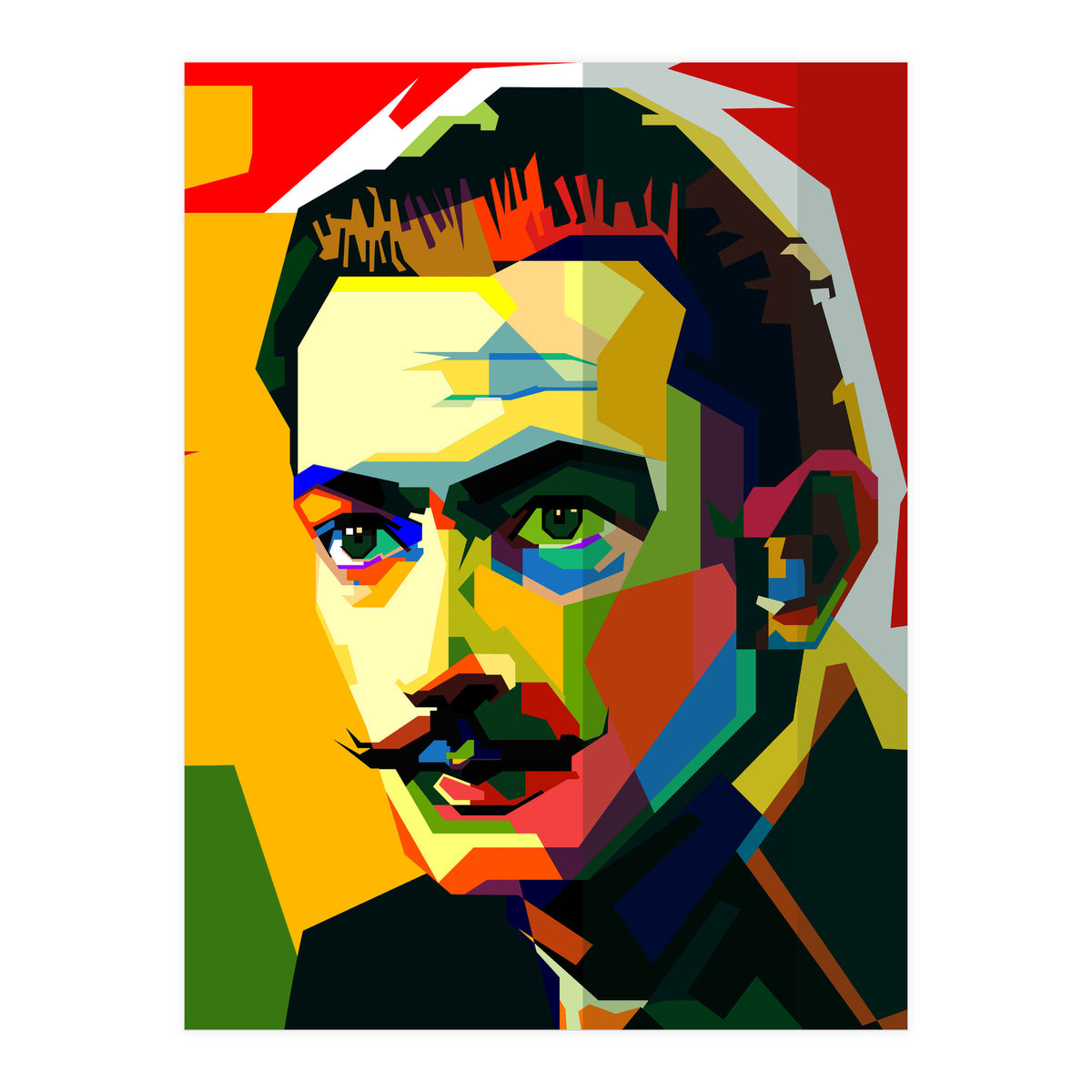 Salvador Dali Maestro Painting Pop Art Wpap (Print Only)