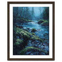 The Cerulean Current: A Whispering Flow Through the Moss