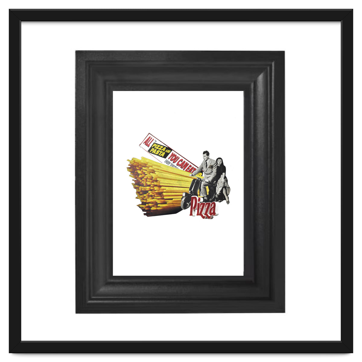 Made in Italy Collage - Print of paper Collage