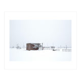 Barn in the winter snowscape (Print Only) thumbnail