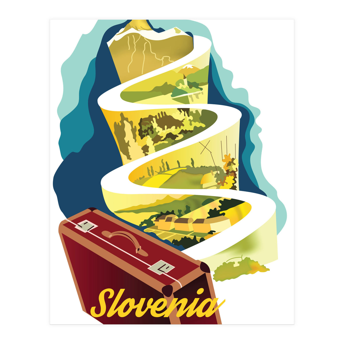 Slovenia, Mountain Road (Print Only)