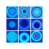 Circles & Rectangles Alt Blue 3 X 3: 3 (Print Only) thumbnail