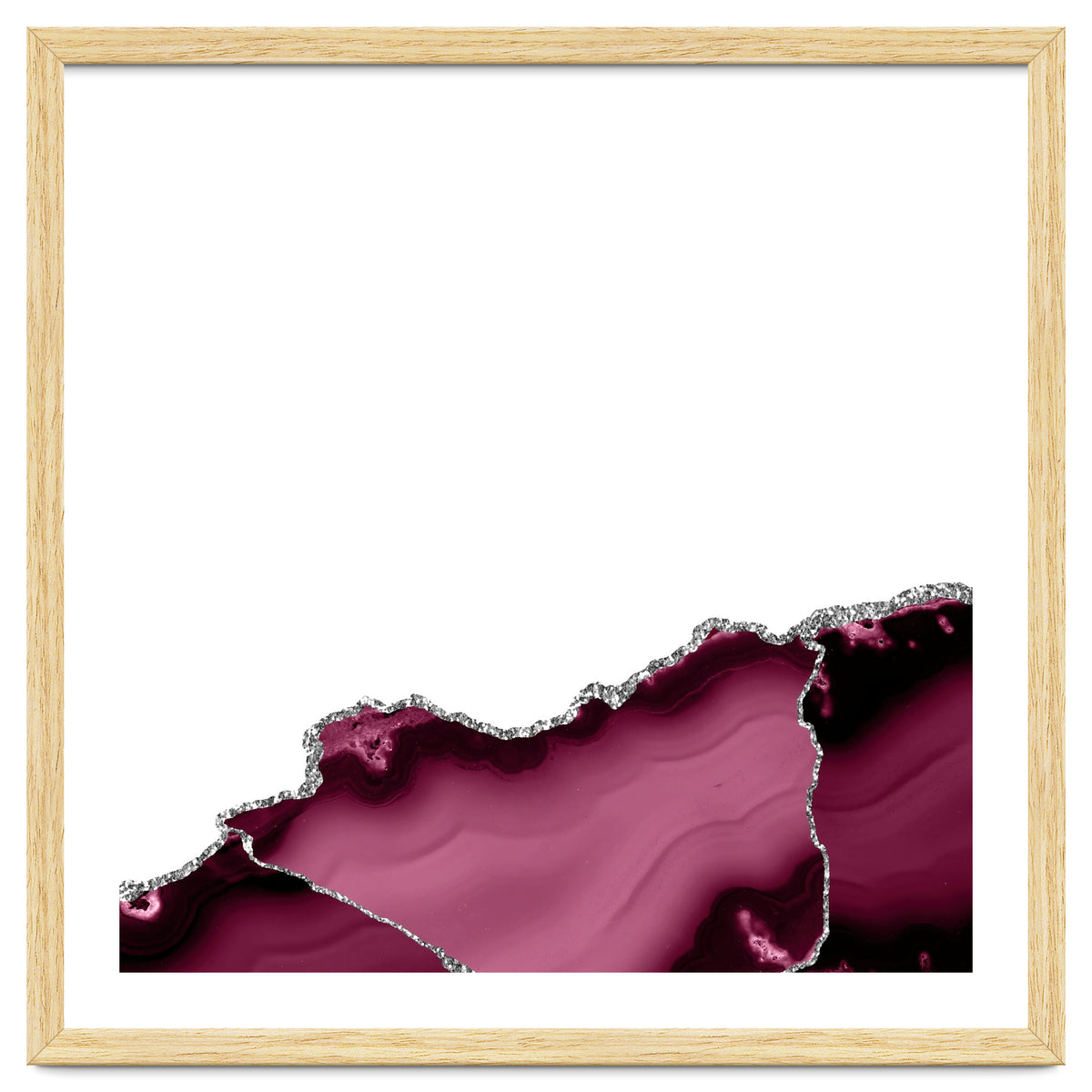 Burgundy & Silver Agate Texture 13