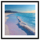 Sparkling Pastel Shoreline with Glittering Turquoise Waves thumbnail