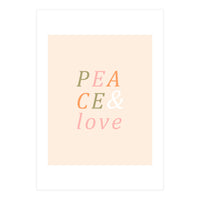 Peace & Love Typography (Print Only)
