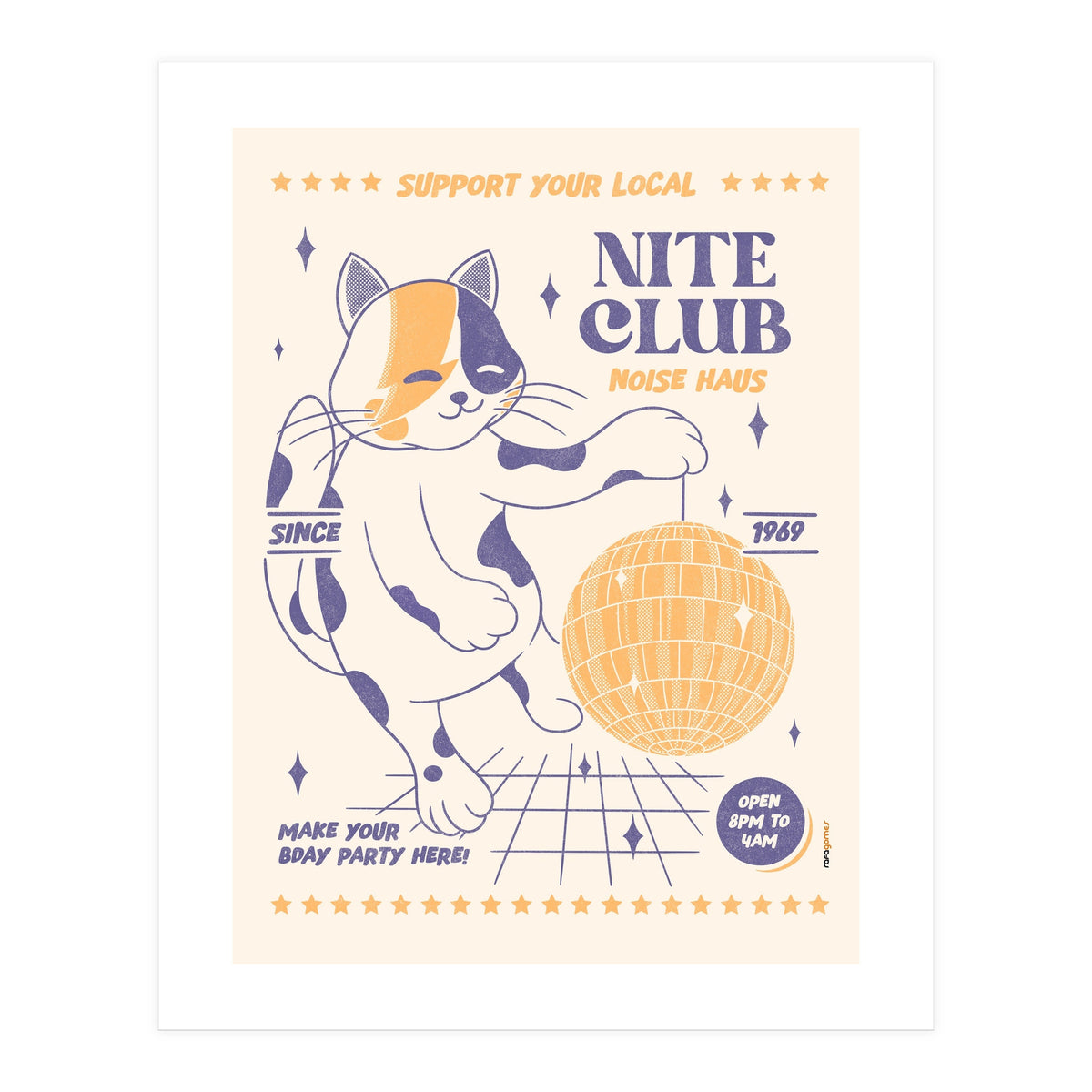 Support Your Local Nite Club (Print Only)