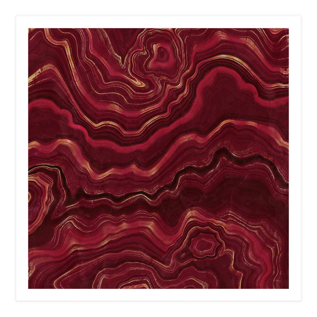 Red Agate Texture 08  (Print Only)