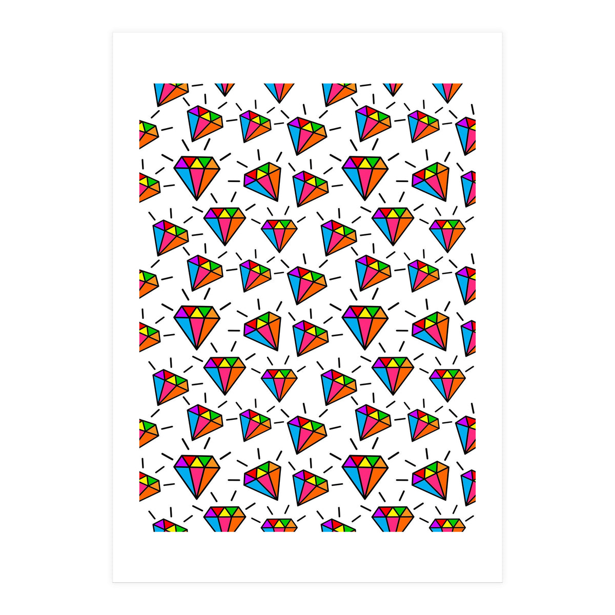 Cute diamonds pattern  (Print Only)