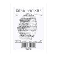 Receipt Art Emma Watson (Print Only)