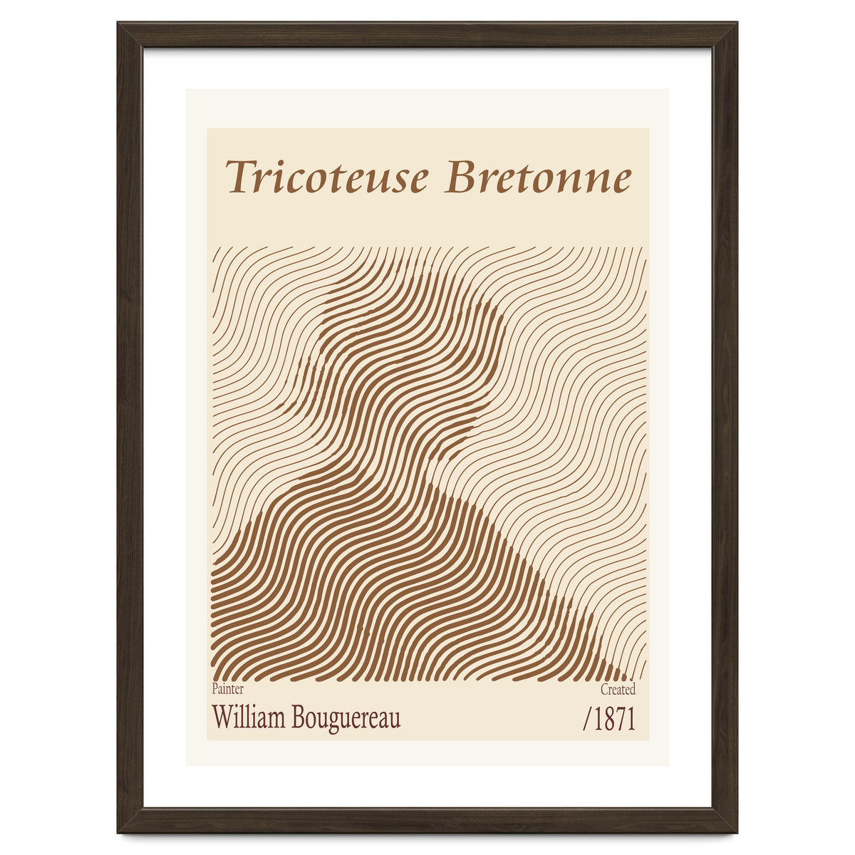 Tricoteuse Bretonne William Bouguereau (1871)