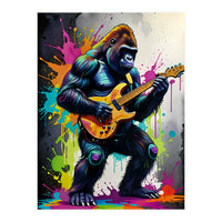 Gorilla Plays Guitar (Print Only)