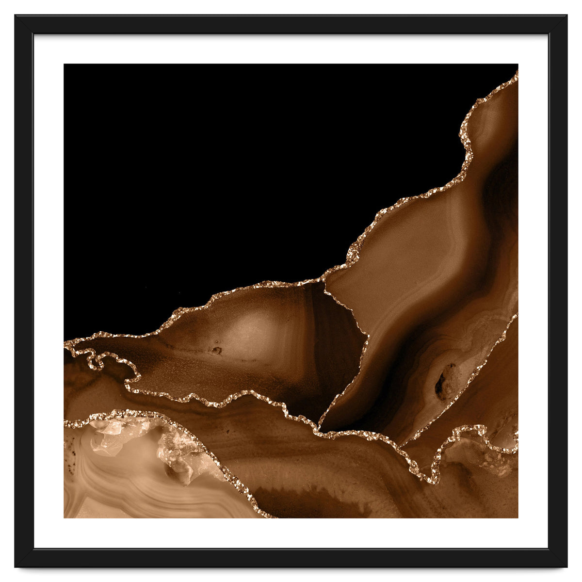 Brown & Gold Agate Texture 03