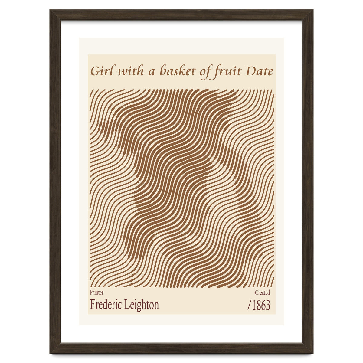 Girl With A Basket Of Fruit Date – Frederic Leighton (1863)