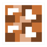 Brown Abstract Square Tiles (Print Only) thumbnail