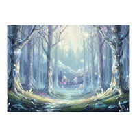 Crystal Forest: Ethereal Fantasy Landscape (Print Only)