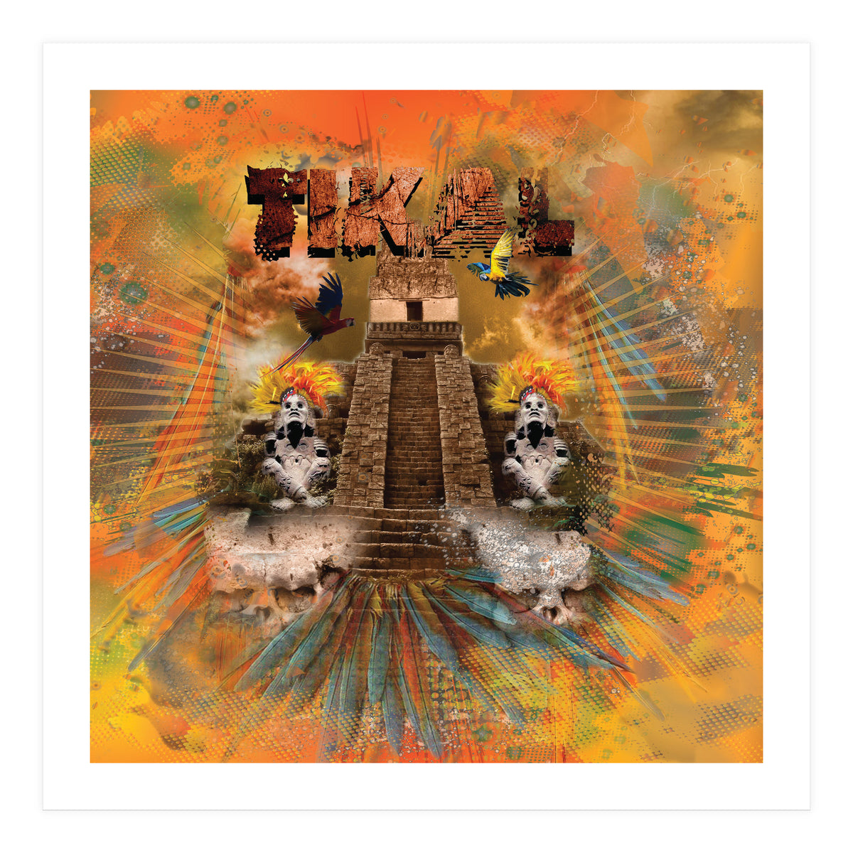 Tikal Mayan Temple (Print Only)