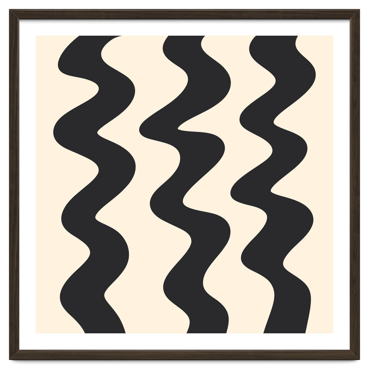 Squiggly Lines - monochrome