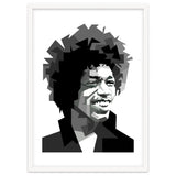 Jimi Hendrix Rock And Blues Music Black White thumbnail