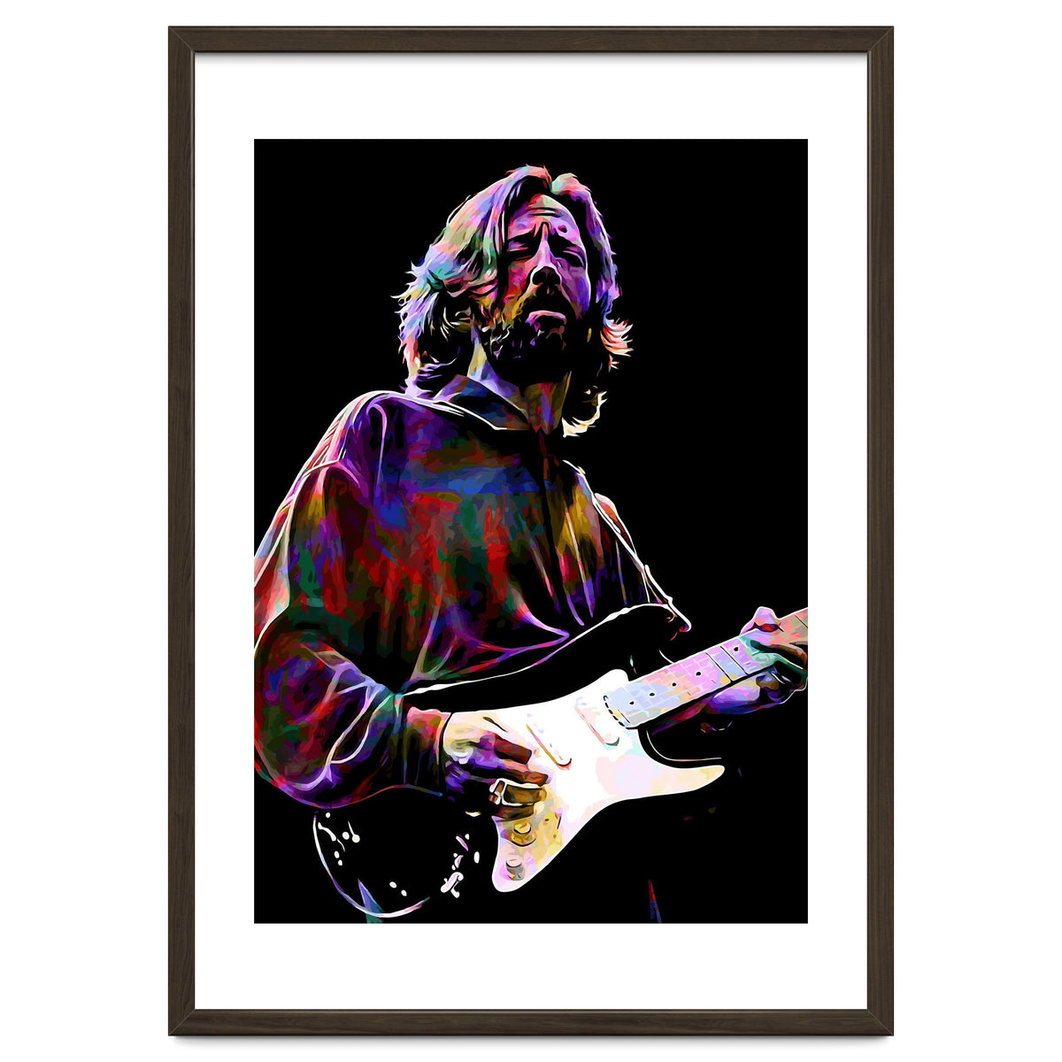 Eric Clapton Rock and Blues Guitarist Legend v4