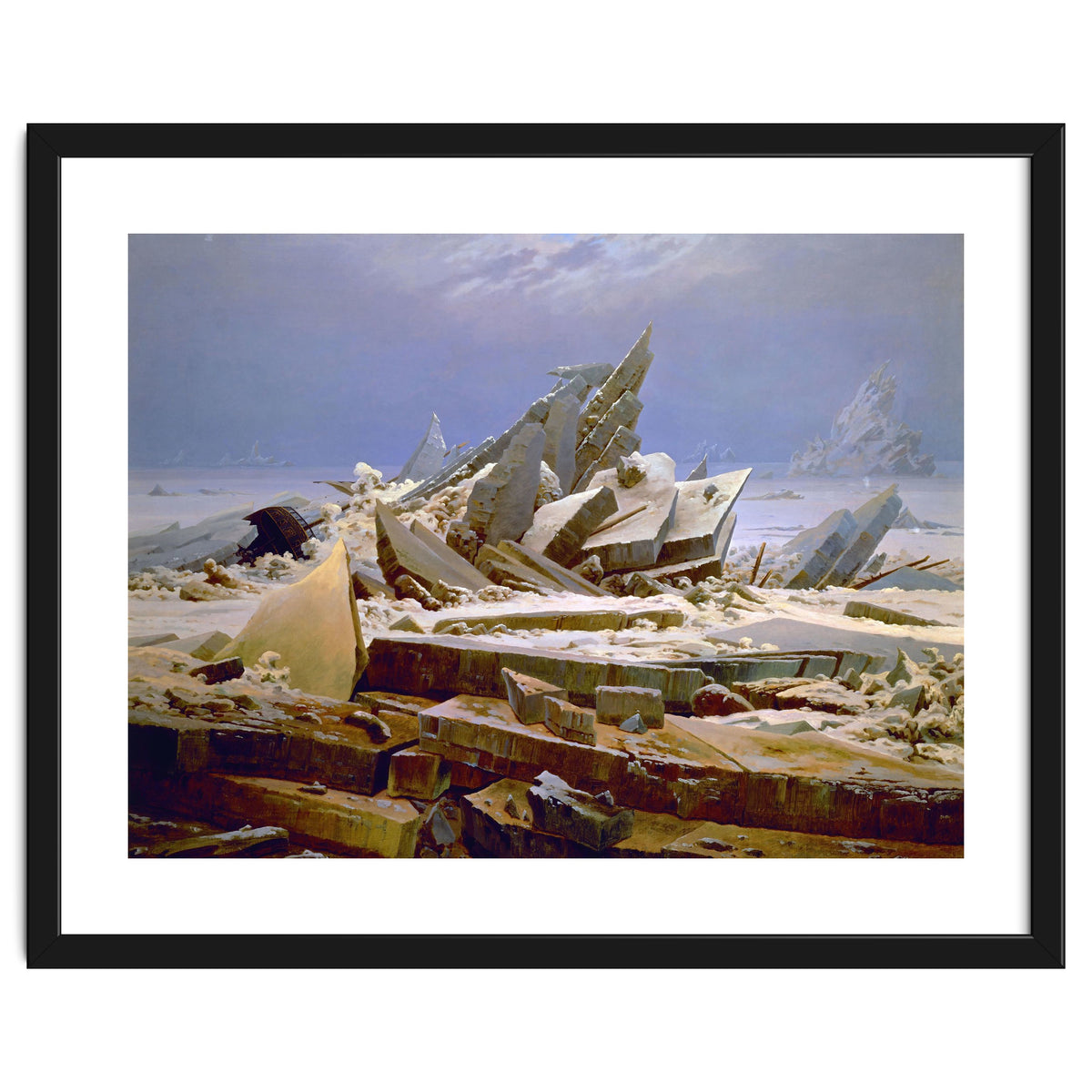 'The Sea of Ice', c. 1823-1824,  Oil on canvas, 96.7 x 126.9 cm.