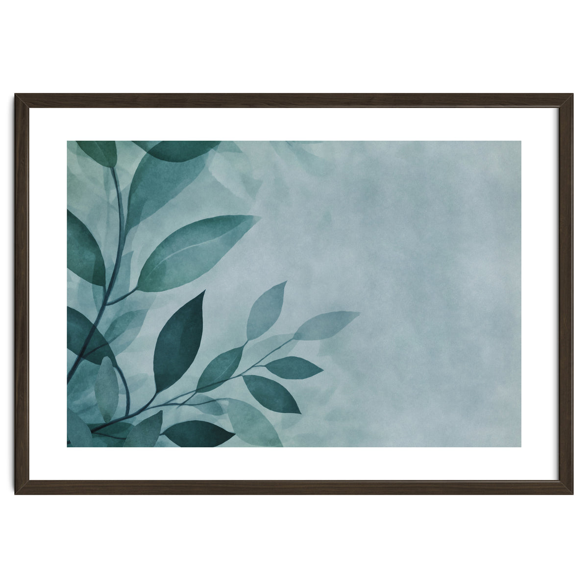 Gentle Leaf Whispers Teal