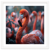 Beautiful Close Up Of A Pink Flamingo Bird thumbnail
