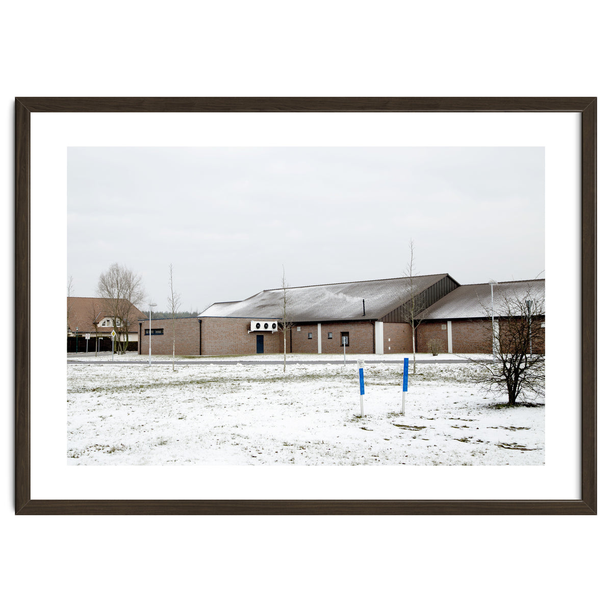 Snow covered  supermarket