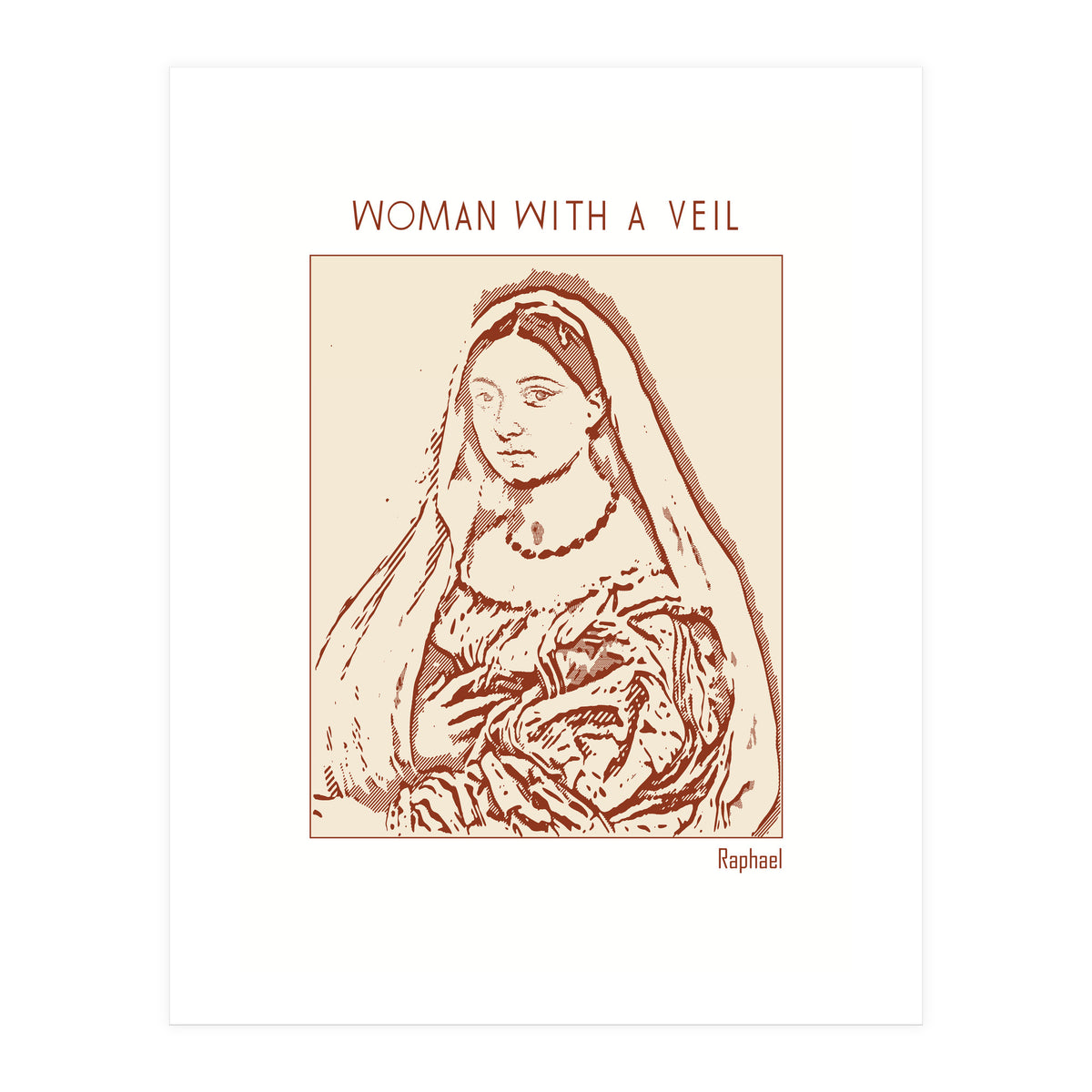 Woman With A Veil – Raphael (Print Only)
