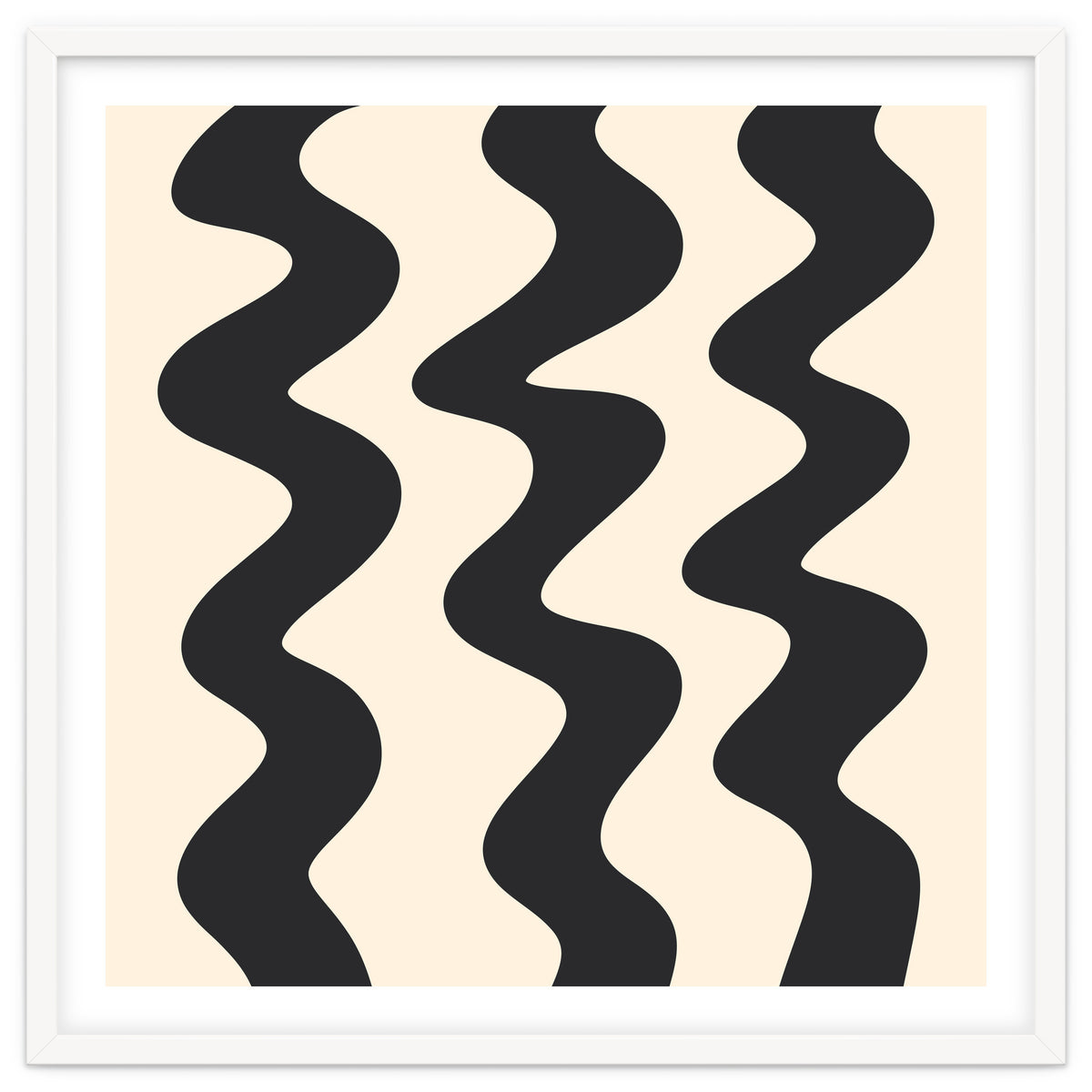 Squiggly Lines - monochrome