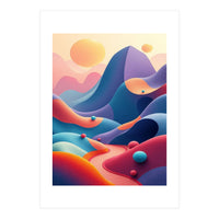 Colorful Surreal Dreamscape Digital Art (Print Only)