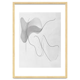 Abstract Black And White Flowing Lines And Shapes thumbnail