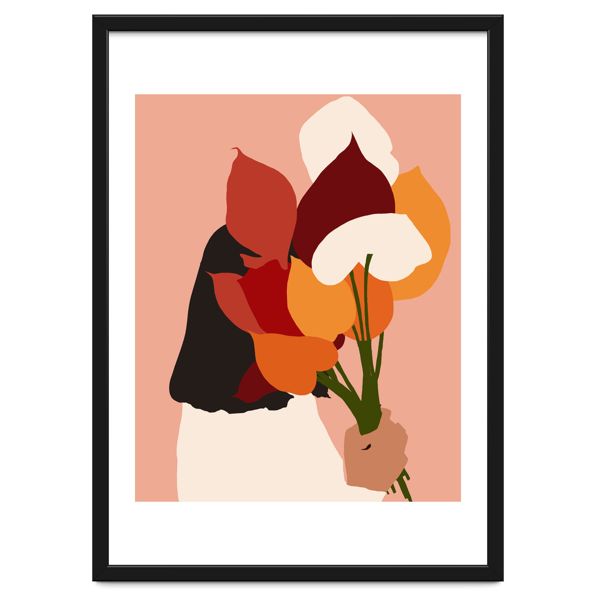 The Comfort Zone, Pastel Bohemian Woman, Floral Self Care Self Love Positivity Growth, Eclectic Boho Concept