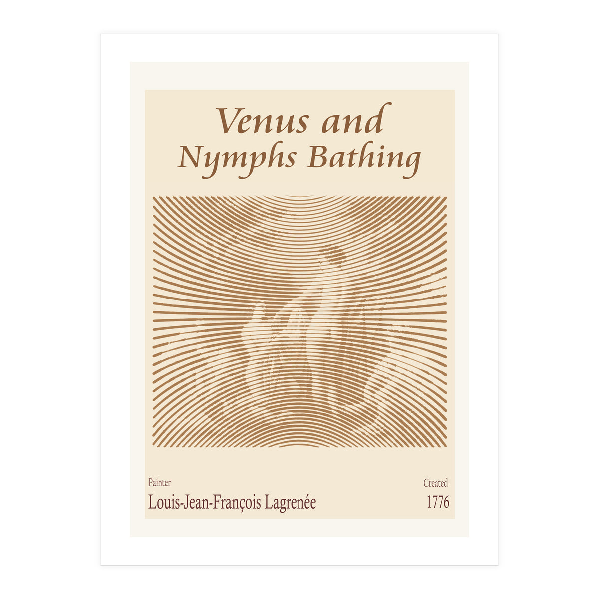 Venus And Nymphs Bathing (1776)  (Print Only)