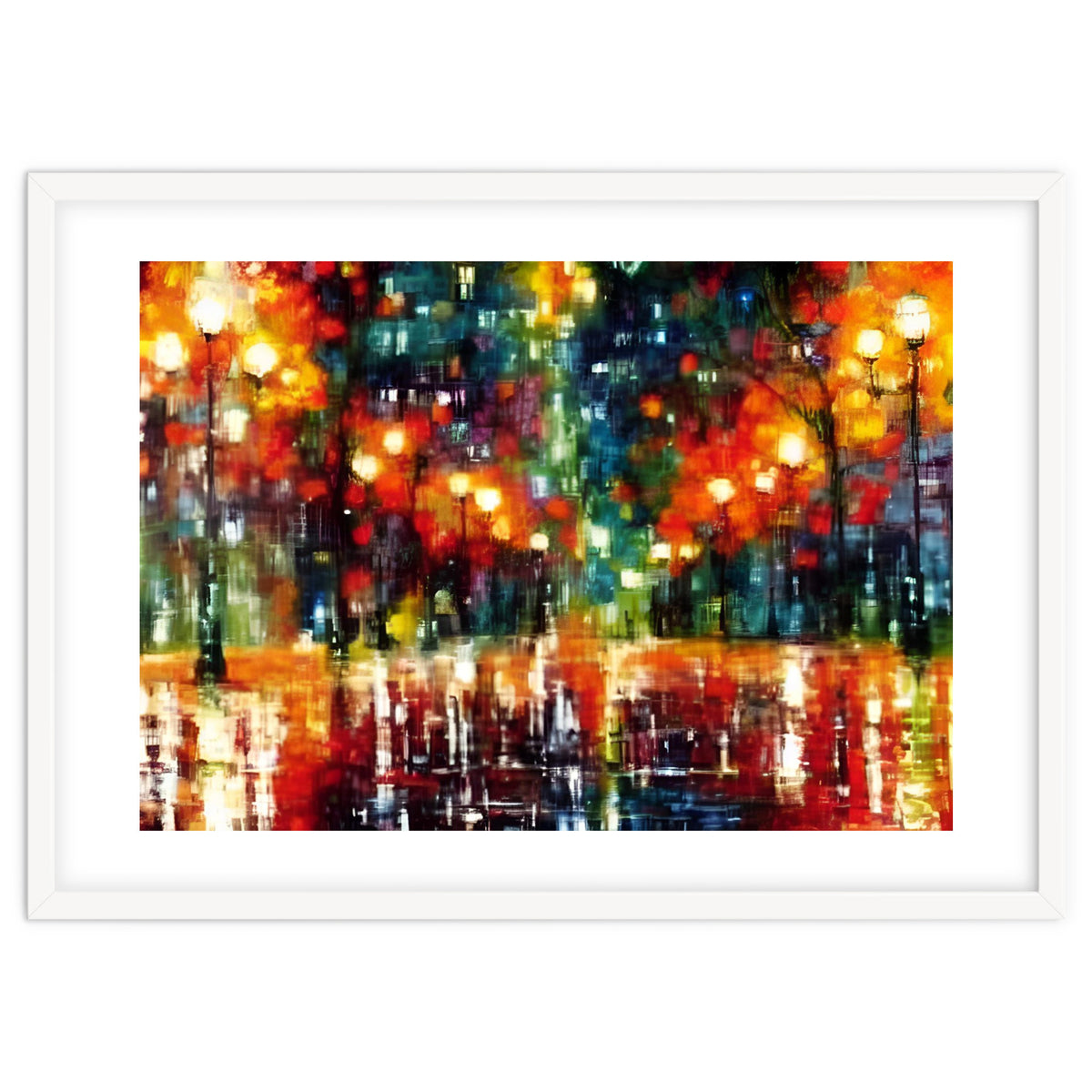 Abstract Contemporary Rainy