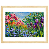 Vibrant Spring Meadow Oil Painting thumbnail