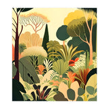 Pastel Garden, Botanical Nature Plants Jungle, Bohemian Eclectic Forest Illustration (Print Only) thumbnail