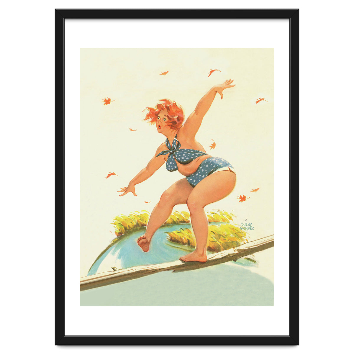 Sudden Wind On A Wooden Beam