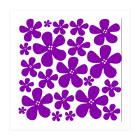 Purple Flowers Pattern (Print Only)