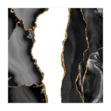 Black & Gold Agate Texture 07  (Print Only) thumbnail