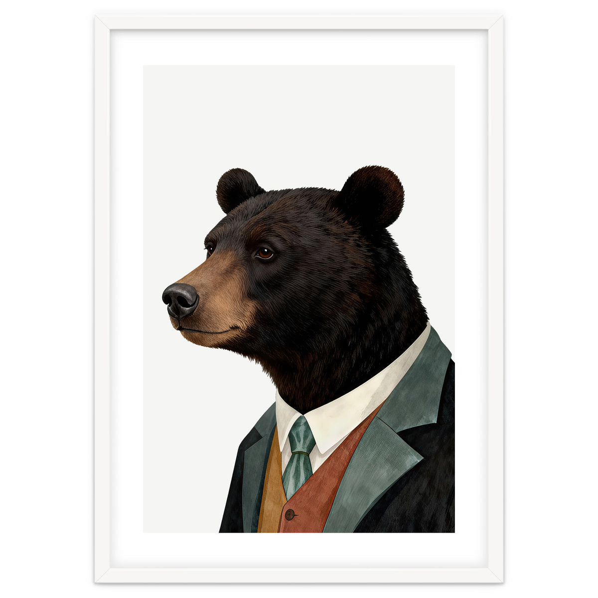 Black Bear In Suit