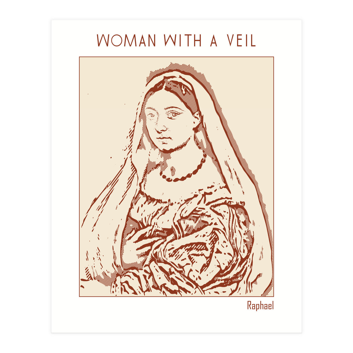 Woman With A Veil – Raphael (Print Only)