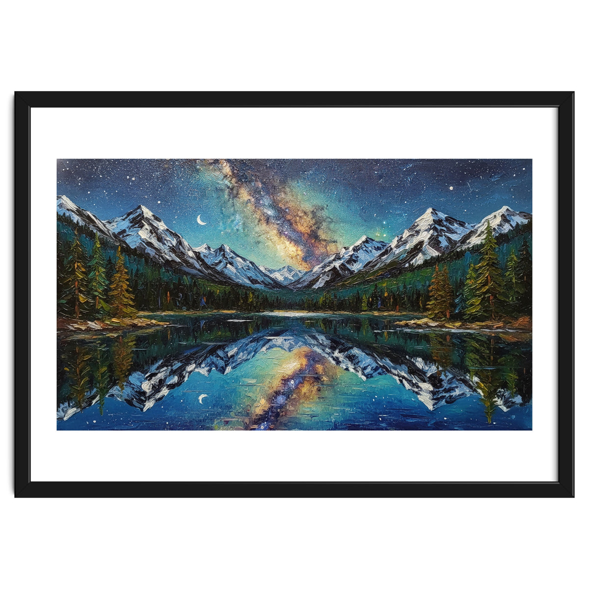 Midnight Mountain Reflection