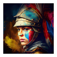 Powerful Medieval Warrior Woman #2 (Print Only)