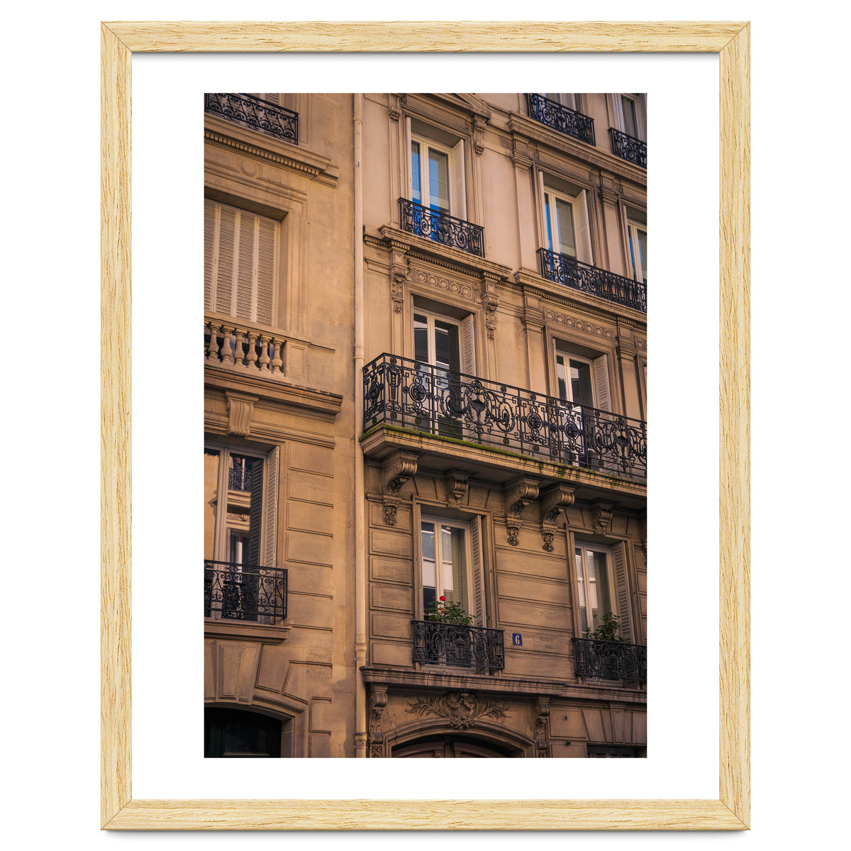 Street Photography - Haussmanian Facade, Paris