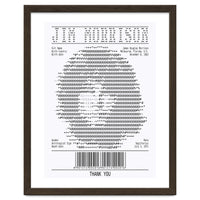 Receipt Art Jim Morrison