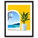 A Peek Ahead, Travel Ocean Beach Sea Tropical, Architecture Arch Boat Summer, Bougainvillea Eclectic Bohemian thumbnail